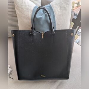 Furla Black Tote Bag